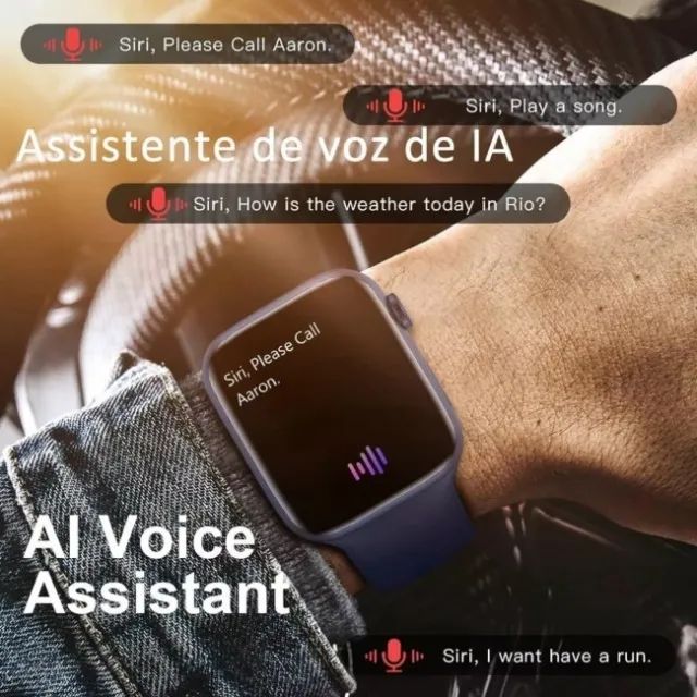 Smartwatch W28 Pro Série 8 Watch 8 45mm Original Com Chamada Bluetooth e NFC ATUALIZADO!!! - Foto 2