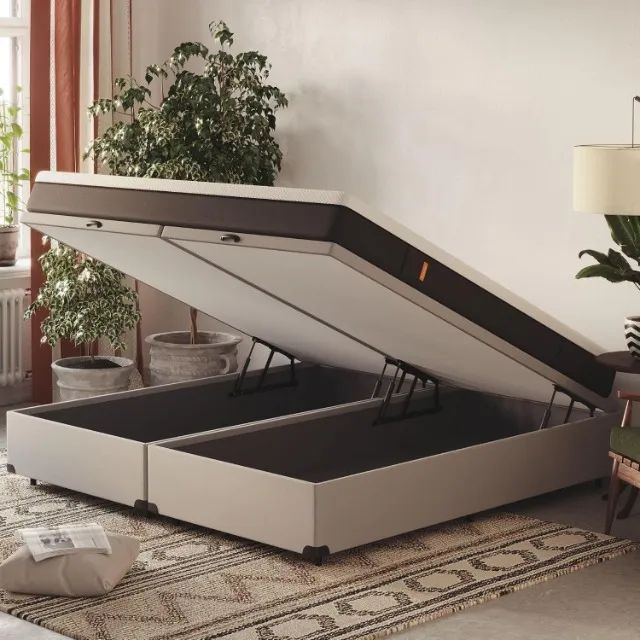 Cama Baú Emma Queen Bipartida