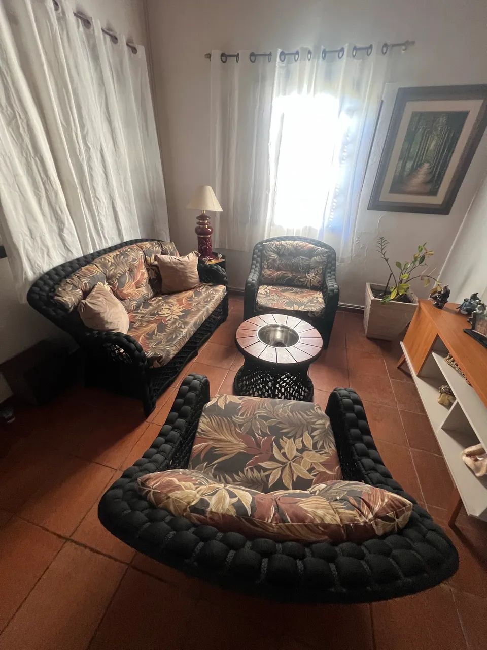 Conjunto de sala em corda náutica  - Foto 4
