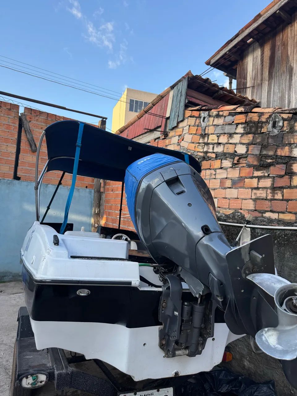 Lancha completa super confortável motor 90  - Foto 2