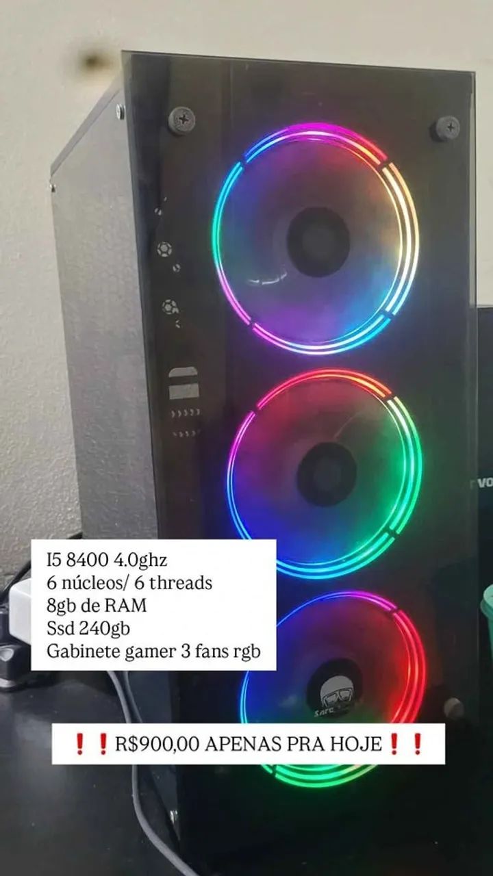 PG GAMER I5 8° GERAÇÃO - Foto 4