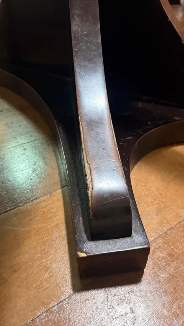 Mesa de jantar + 6 cadeiras com tampo de vidro - Foto 5