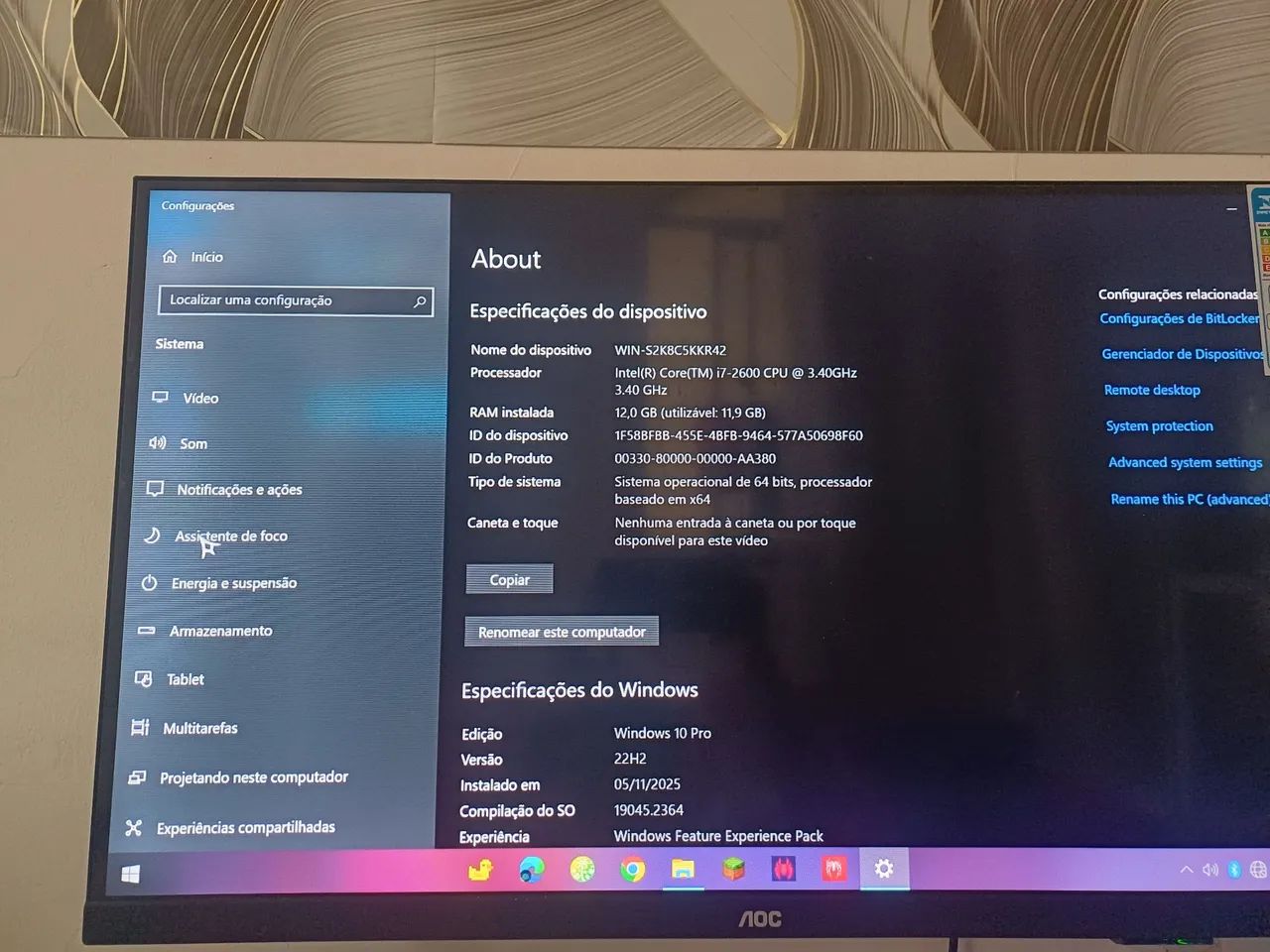 PC Completo i7 2600 + 10GB RAM + Air Cooler - Funcionando 100%