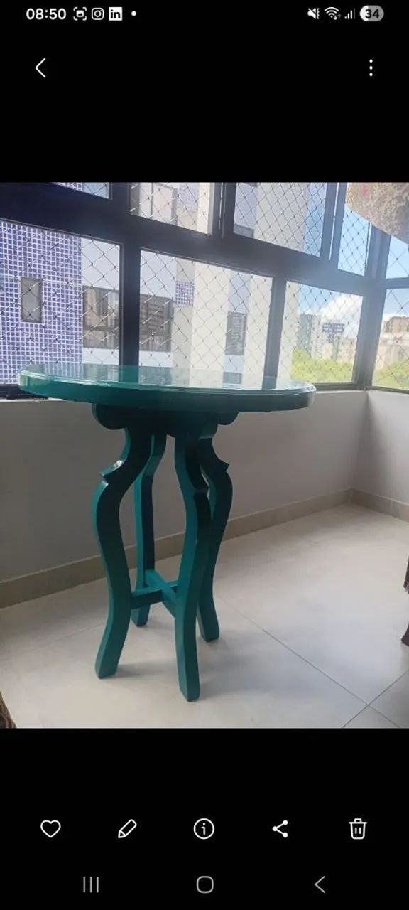 Mesa em madeira maciça  - Foto 3