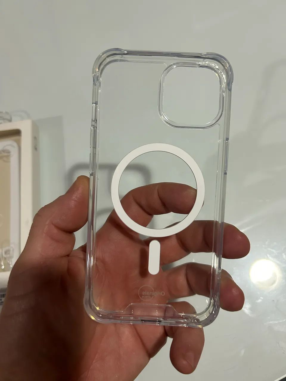 Capa iPhone 14 MagSafe transparente Original Iplace - Foto 3
