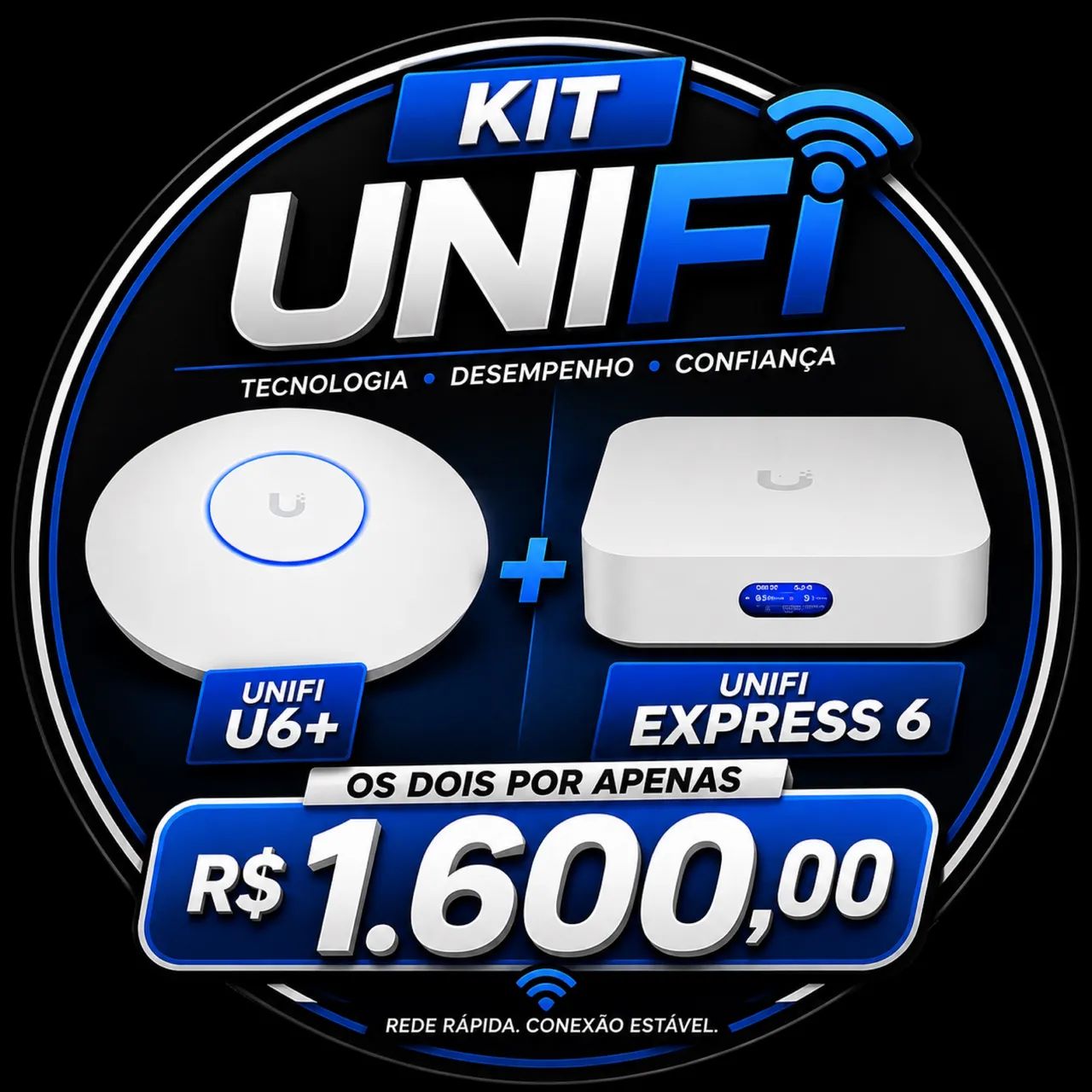 Kit Unifi u6+ e Unifi express 6