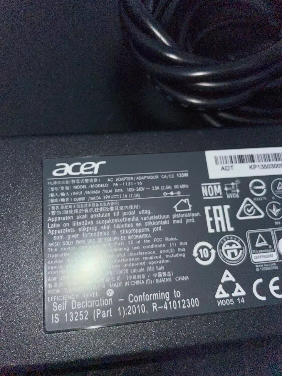 Carregador notebook Nitro 5 - Foto 5
