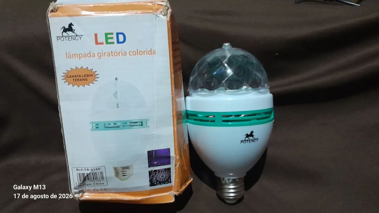 Lampada giratoria colorida led - Foto 2