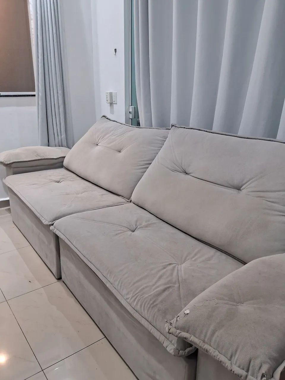 Sofá retrátil e reclinável medida 2.90. - Foto 2