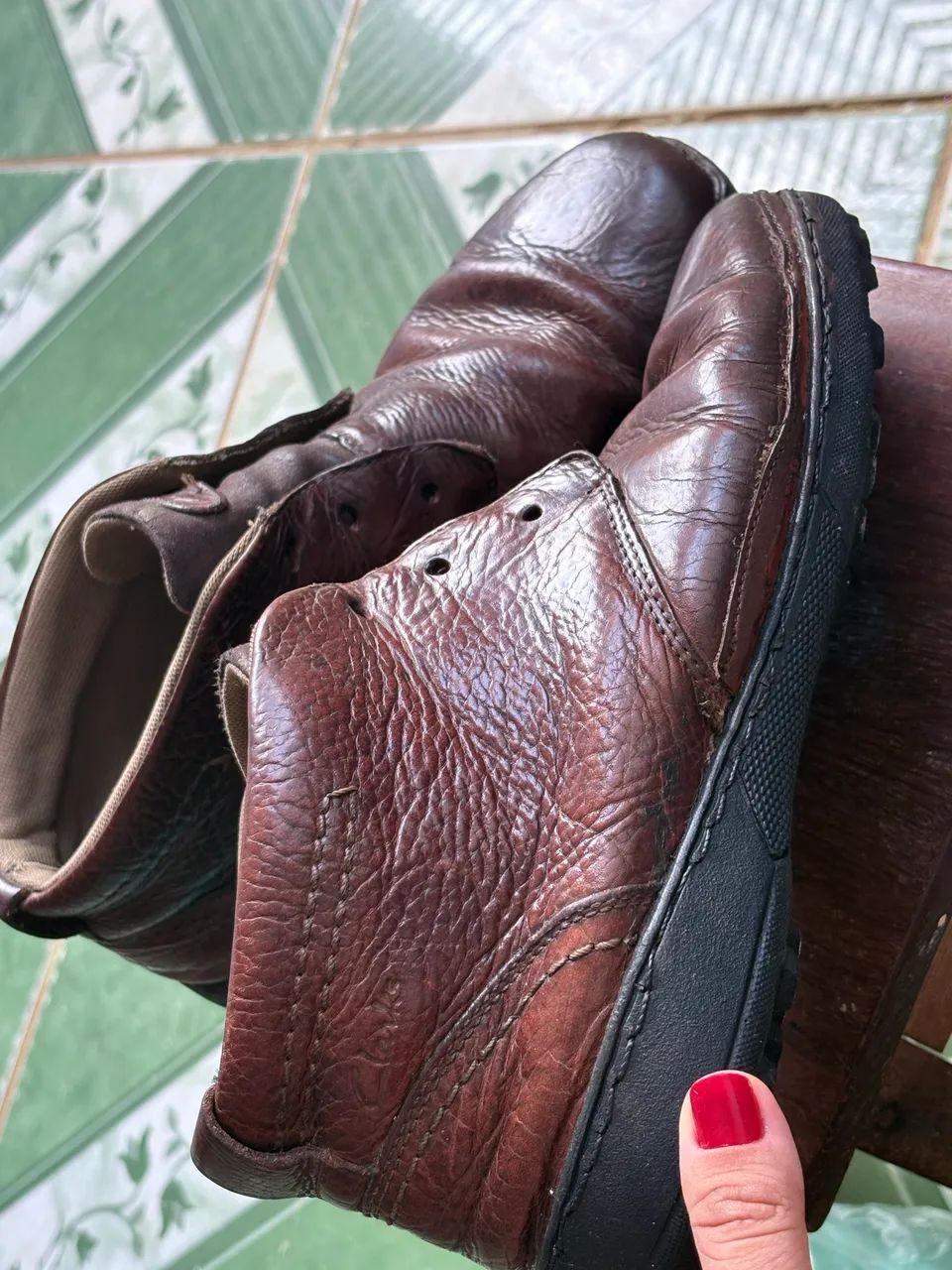 Bota de couro Clarks - Foto 5