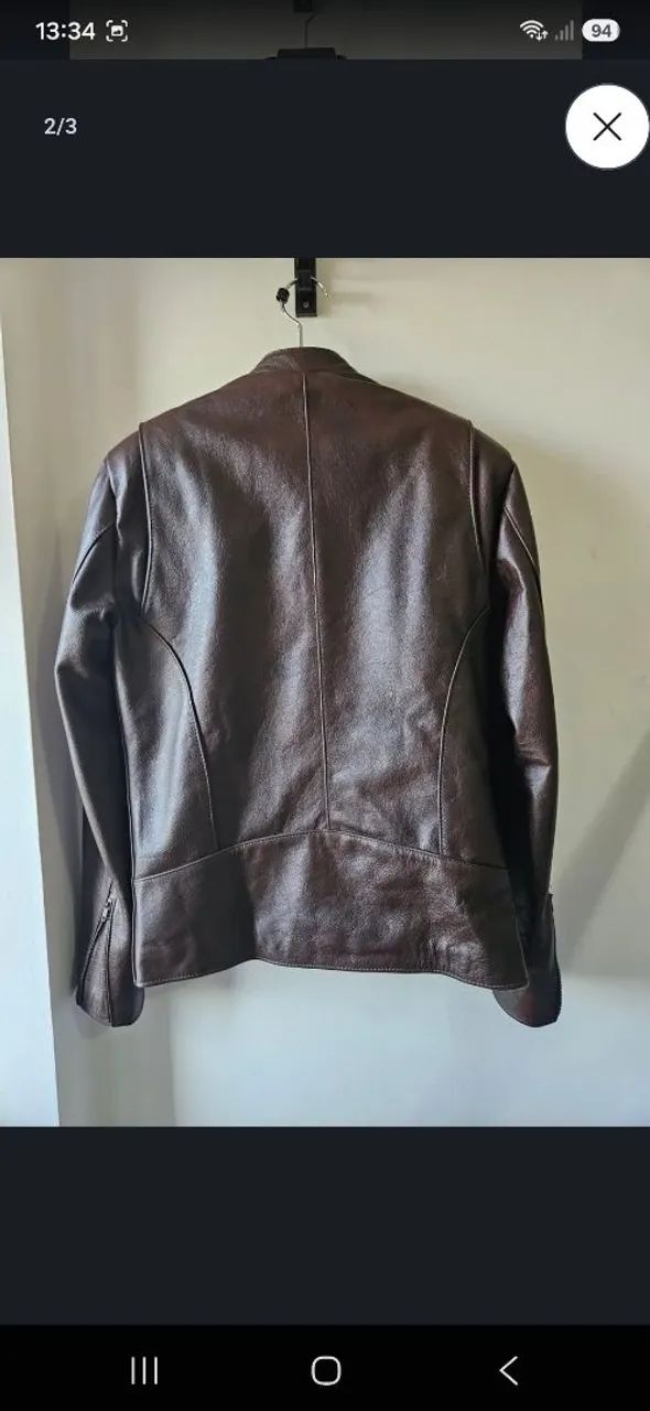 Jaqueta de couro legítimo estilo Café Racer - Foto 2