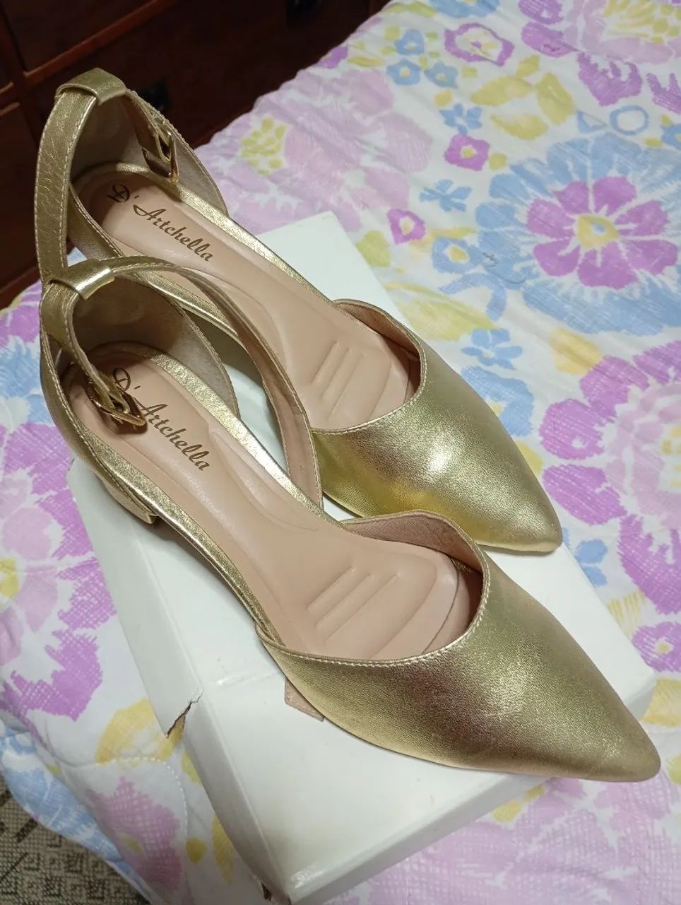 Scarpin de couro 