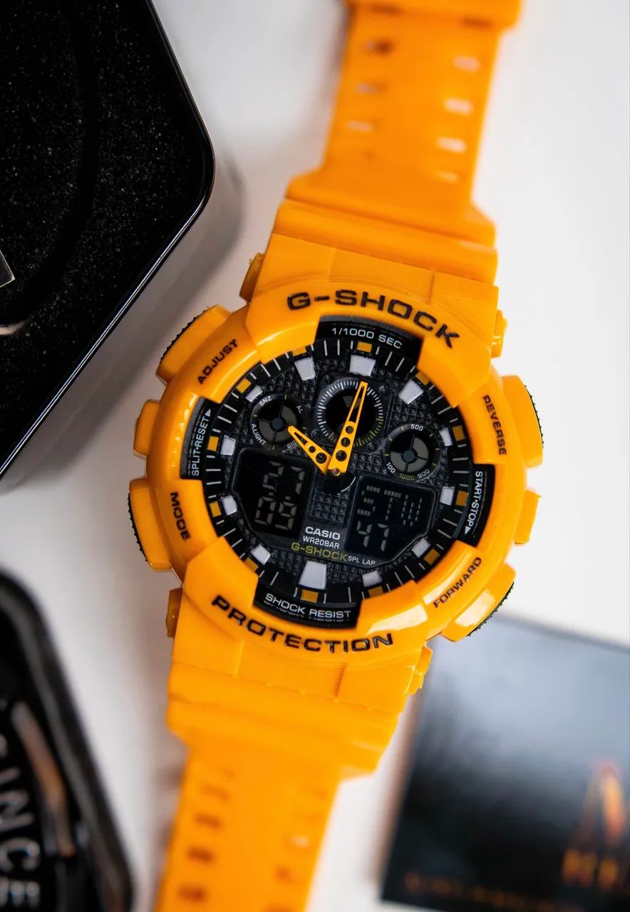 Relógio G-shock GA100 amarelo novo + caixa  - Foto 2