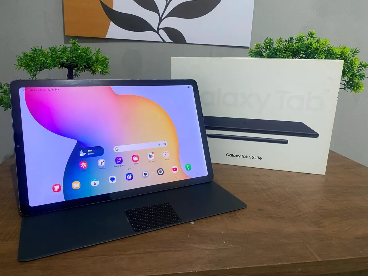 Samsung Galaxy Tab S6 Lite (P620) - Impecável + S-Pen + Capa