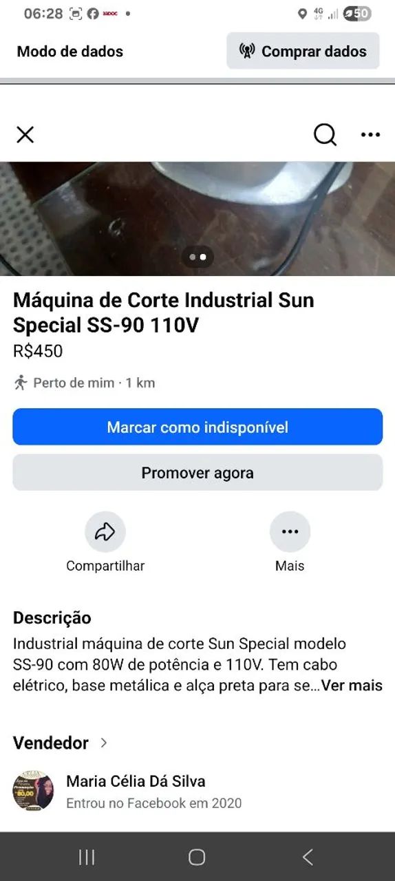 Máquina de corte industrial special ss_90 110V - Foto 3