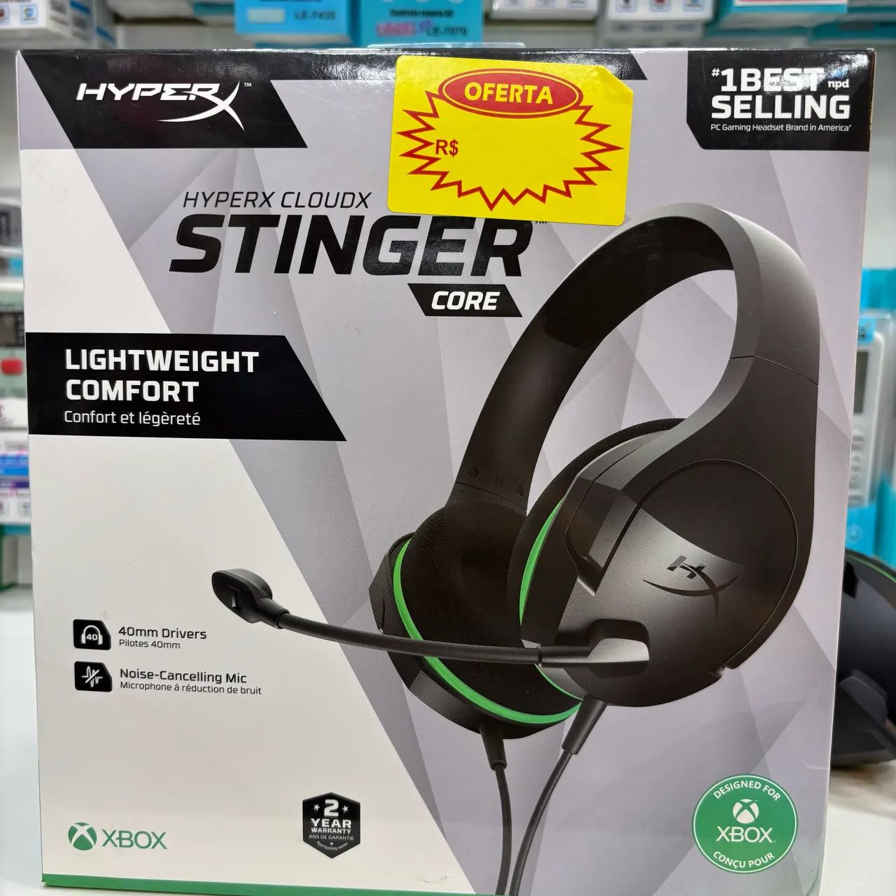Fone hyperx lightweigth  comfort grande 