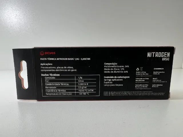 Pasta térmica PCYes Nitrogen Basic 1,5g 5,5W/mK - Foto 2