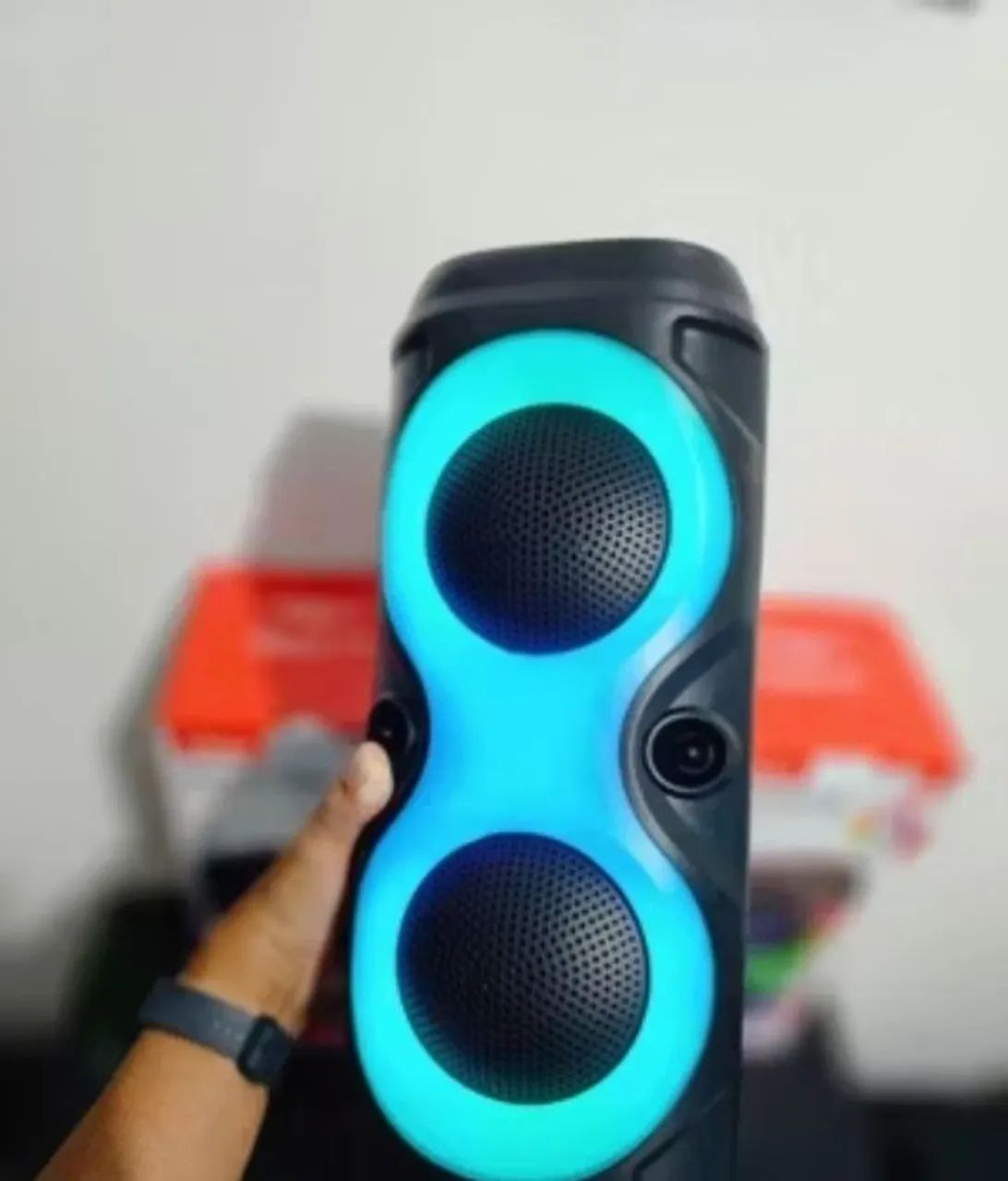 CAIXA DE SOM BLUETOOTH LED PORTÁTIL ? - Foto 4