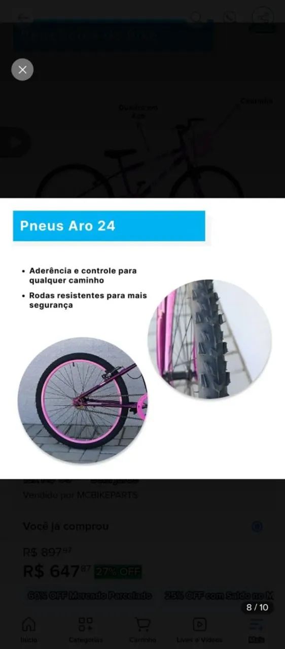 Bicicleta aro 24 - Foto 3