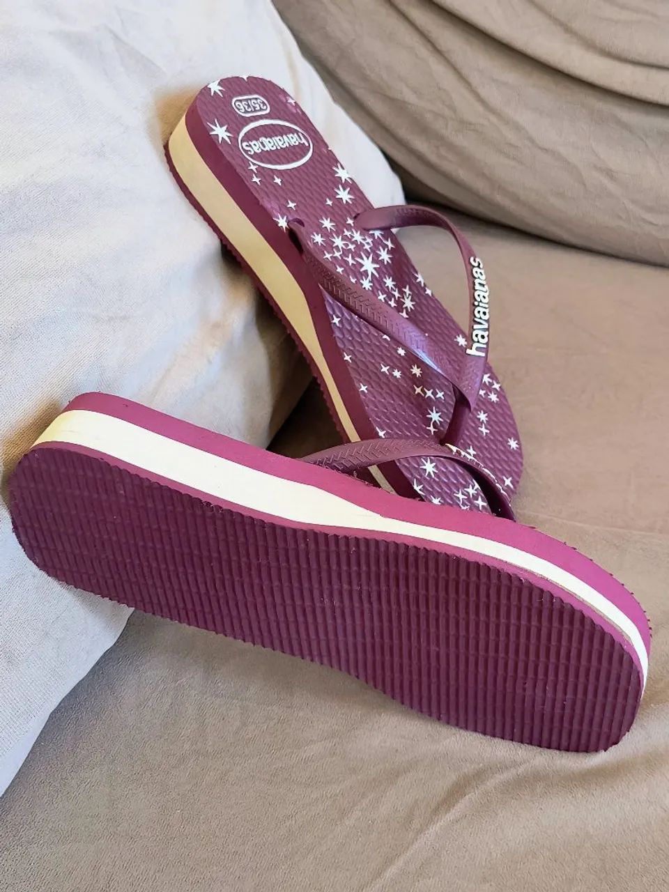 Havaianas Plataforma Bordô - NOVA - Foto 2