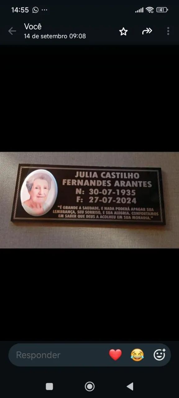 Placas Lápides Homenagem  - Foto 5