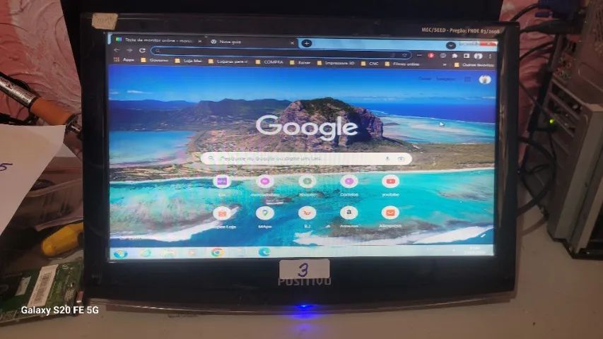 Monitor LG SAMSUNG  POSITIVO pequenos defeitos - Foto 3