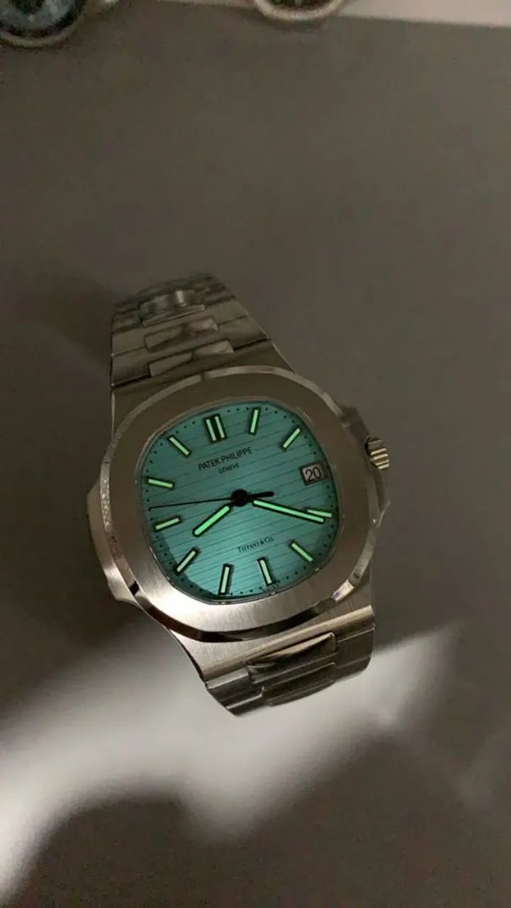 Relógio Patek Philips Nautilus Base ETA Novo completo com caixa Envio Rápido  - Foto 2