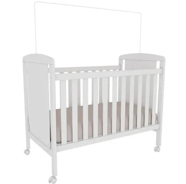 Berço Americano 3 em 1 Mini Cama Branco Peroba - Foto 2