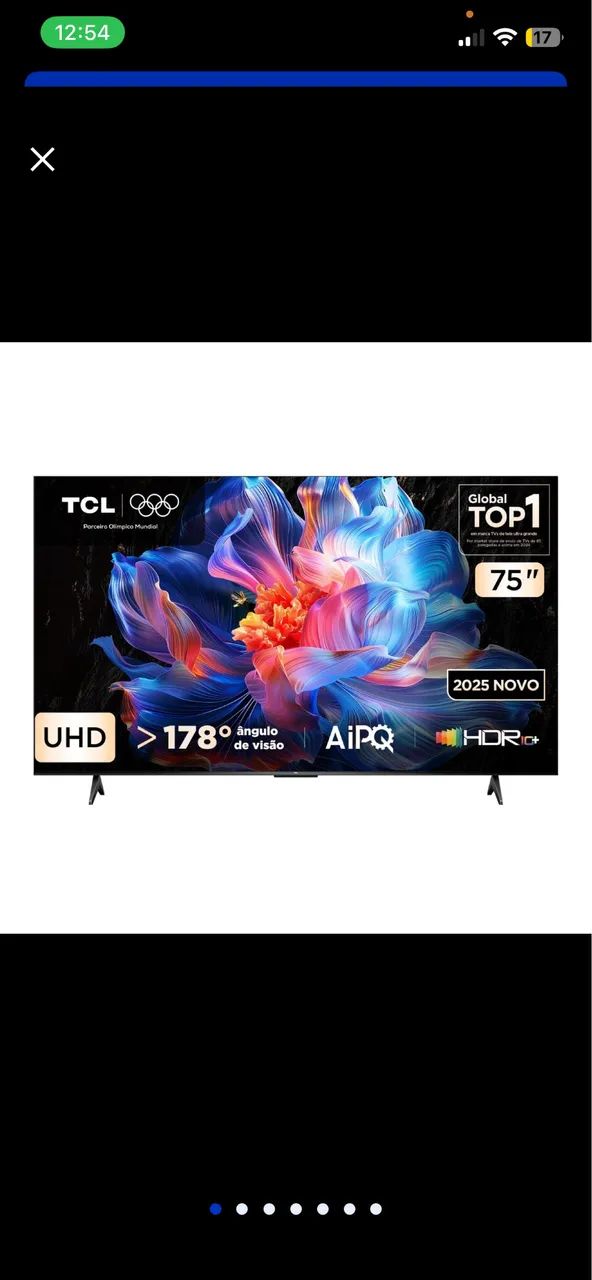 Tv 75 polegadas  só 4 meses de uso  - Foto 3