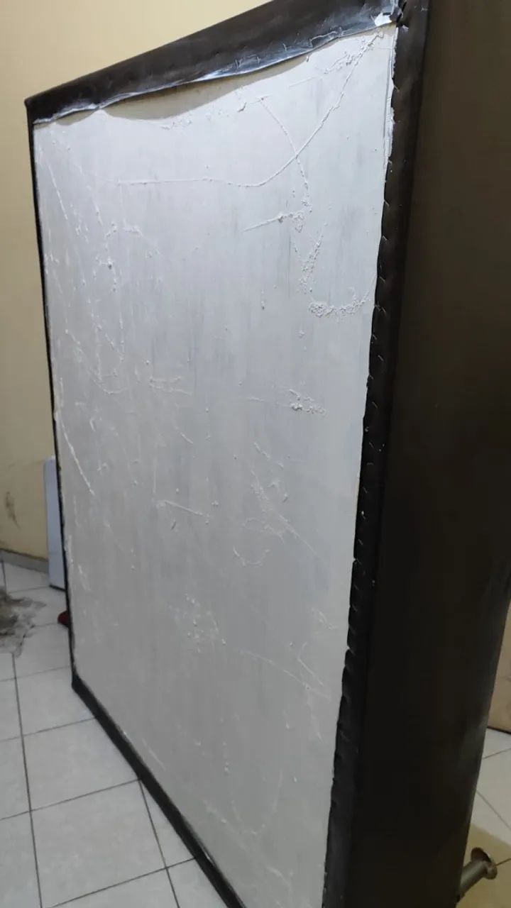CAMA BOX C/ COLCHÃO CASAL SEMI-NOVA