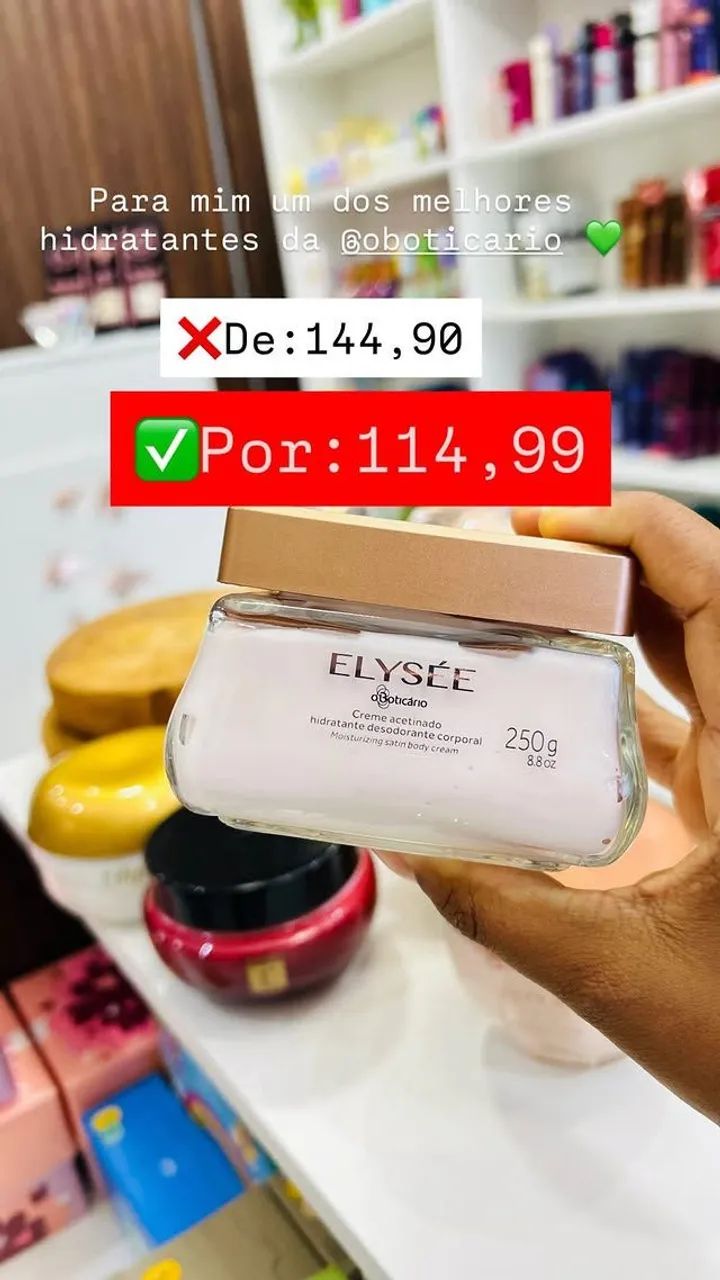Hidratantes Eudora/O Boticário em promoção  - Foto 2