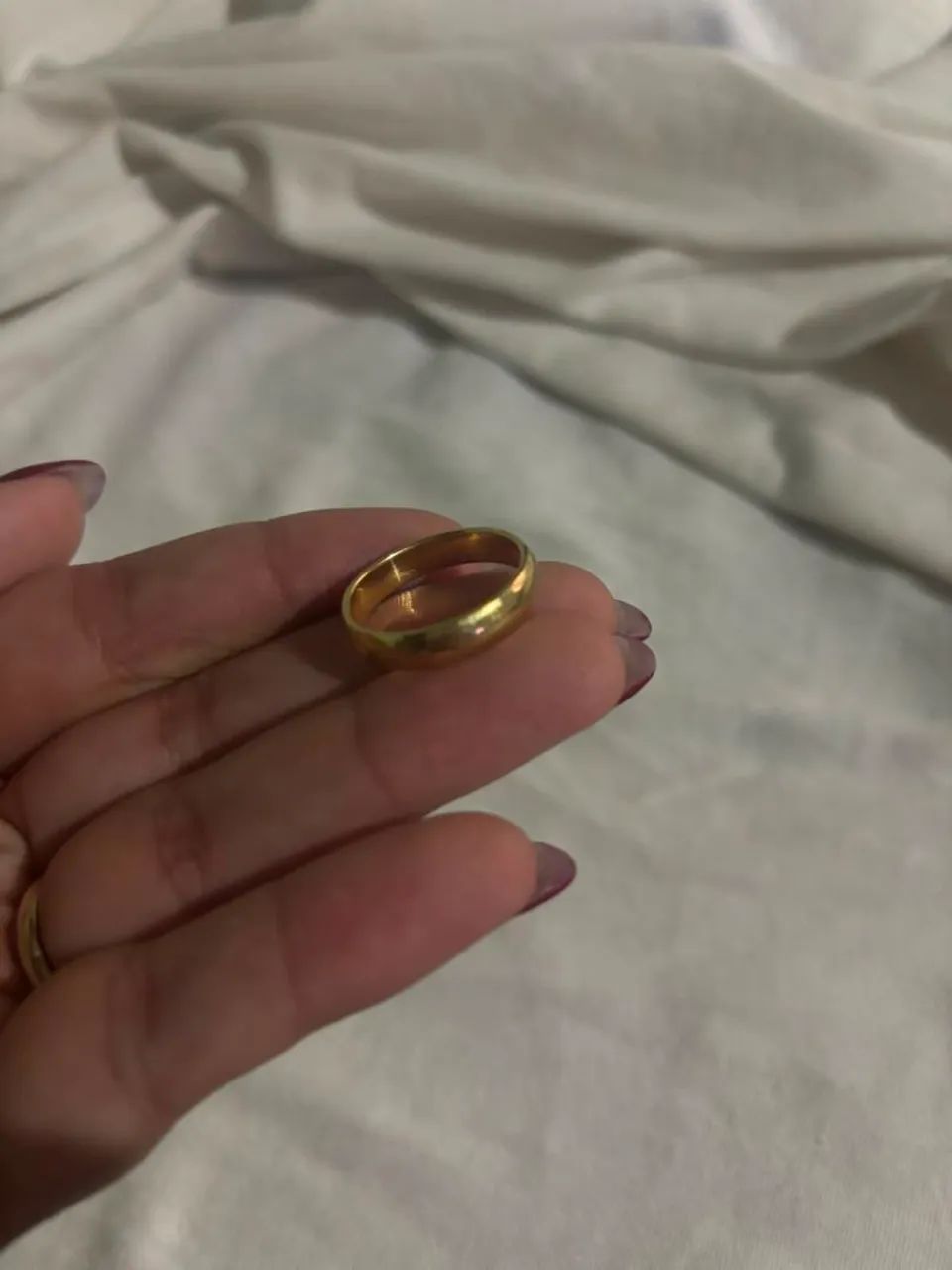 Aliança ouro 18k 