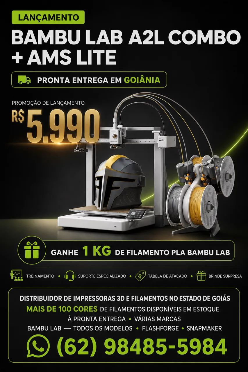 Impressoras 3D Bambu Lab a partir de R$ 1.849 - Foto 5