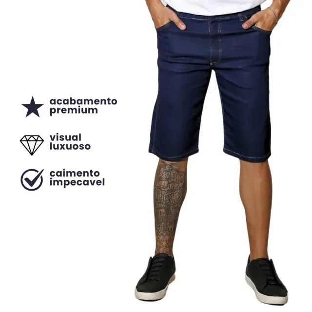 BERMUDA JEANS PREMIUM PLUS SIZE - TAMANHO 54 - Foto 3