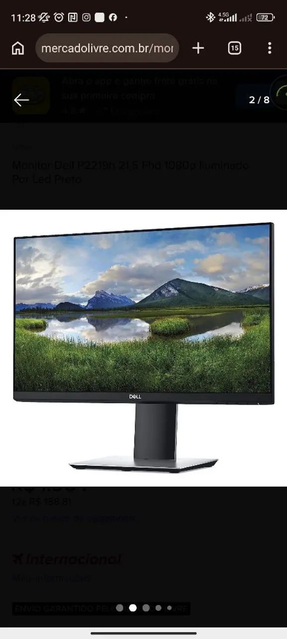 monitor dell p2219h - Foto 5