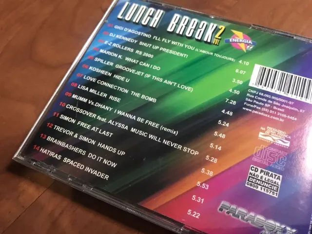 Lunch Break 1 E 2 - Cd Da Energia 97 Fm - Td Ótimo! - Foto 2