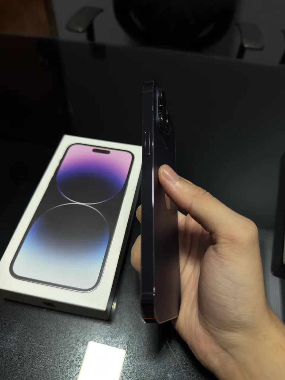 iPhone 14 Pro Max 256 com caixa (chip fisico) - Foto 3