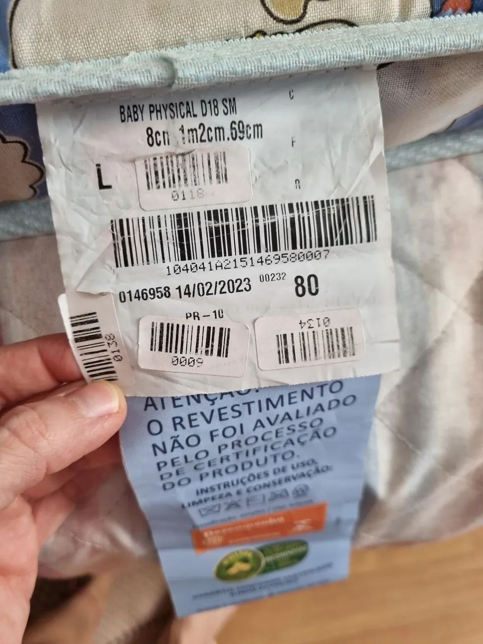 COLCHAO BEBE COM TRAVESSEIRO ANTI SUFOCANTE - Foto 4