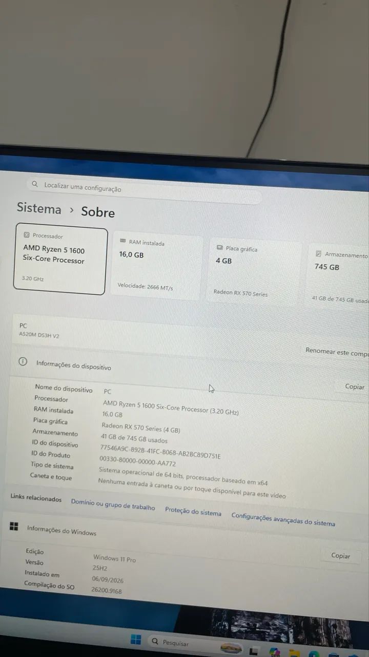 Pc gamer Ryzen 5, 16gb ram, RX 570 - Foto 5