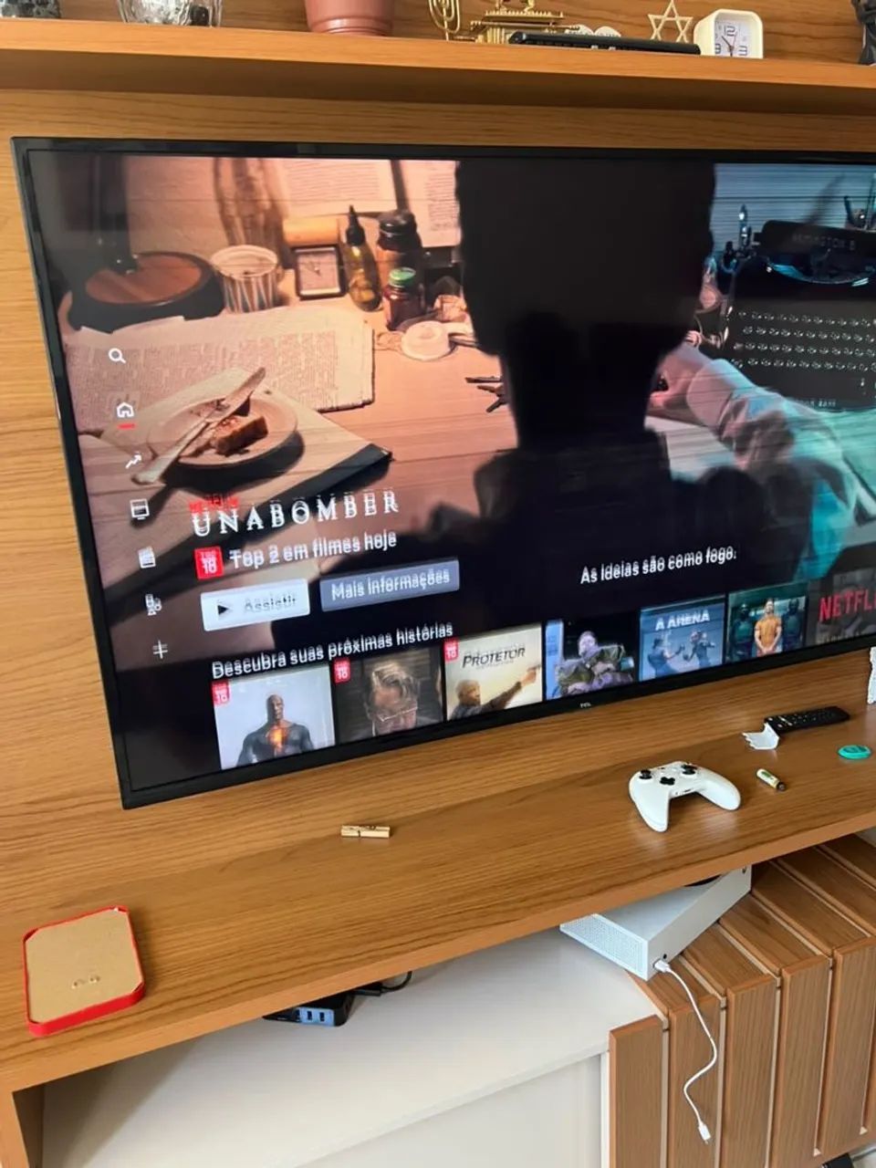 Tv tcl 55 polegadas linhas na tela funcionando normal - Foto 3