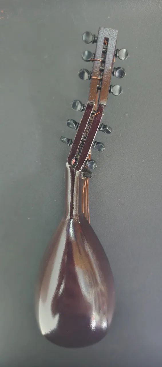Miniatura Instrumento Musical - Tiorba - Foto 3