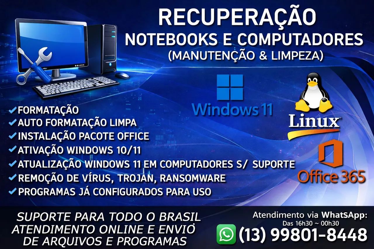 Restauração e Reparo em Notebooks antigos (desatualizado)
