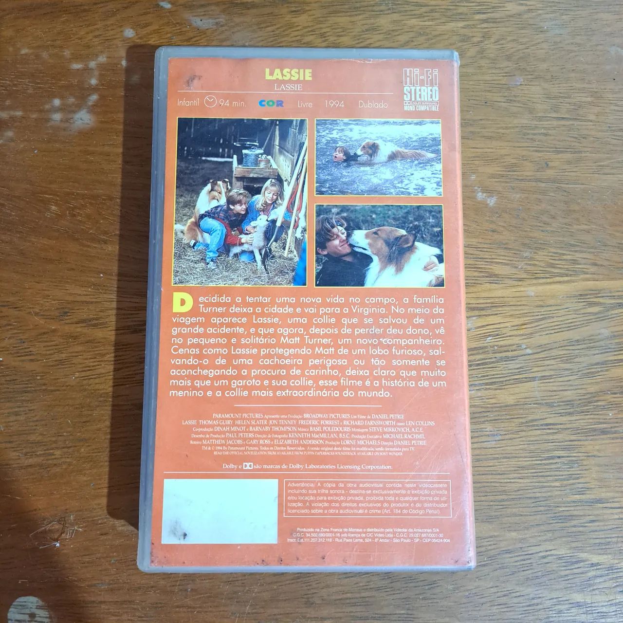 Fita VHS Lassie 1994 Filme Dublado Raro - Foto 2
