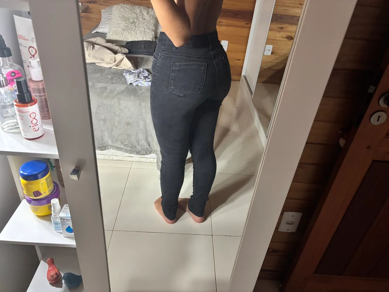 Calça Jeans Preta - Foto 2