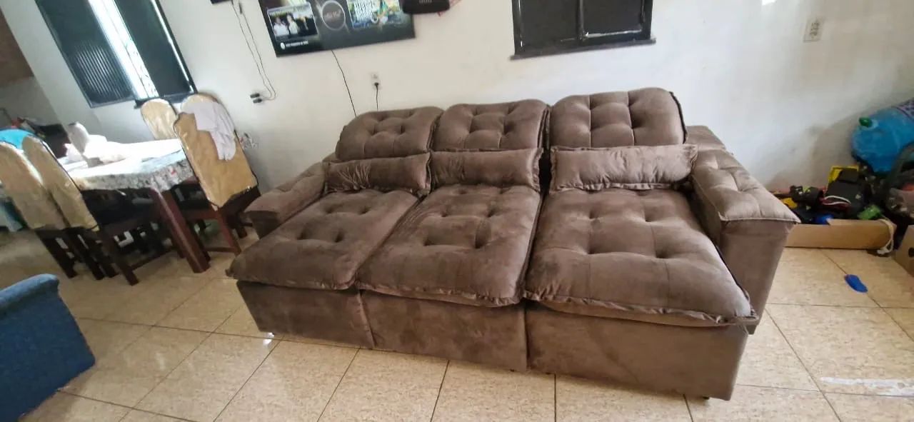 SOFÁ RETRÁTIL RECLINÁVEL (CAMA) DIRETO DA FÁBRICA 