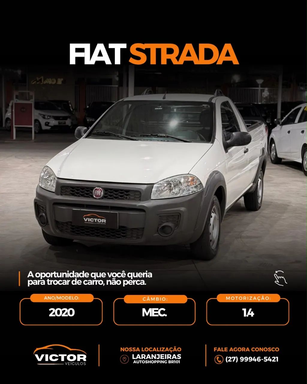 Fiat Strada Working Hard 1.4 Fire Flex 8V CS 2020