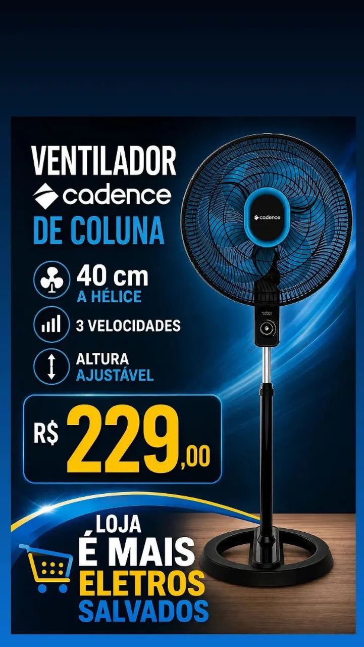 Ventilador Coluna Cadence