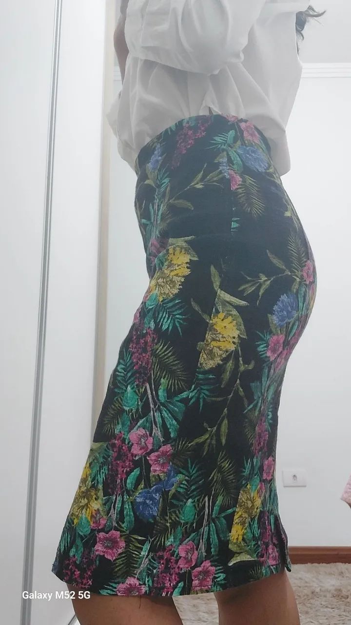 Saia midi elegante tamanho M - Foto 3