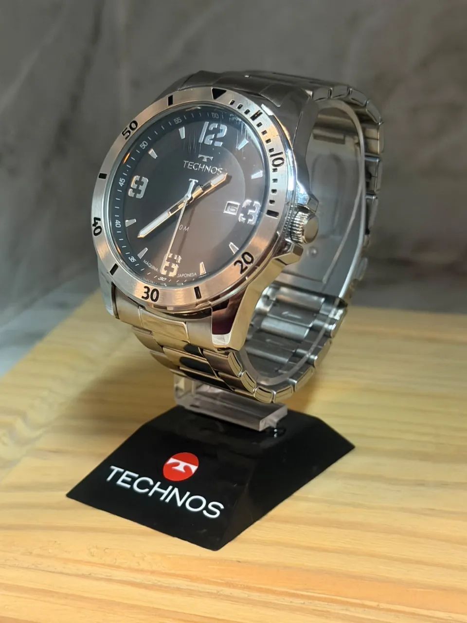 Relógio Technos Masculino Original - Aço Inox 50M - Foto 3