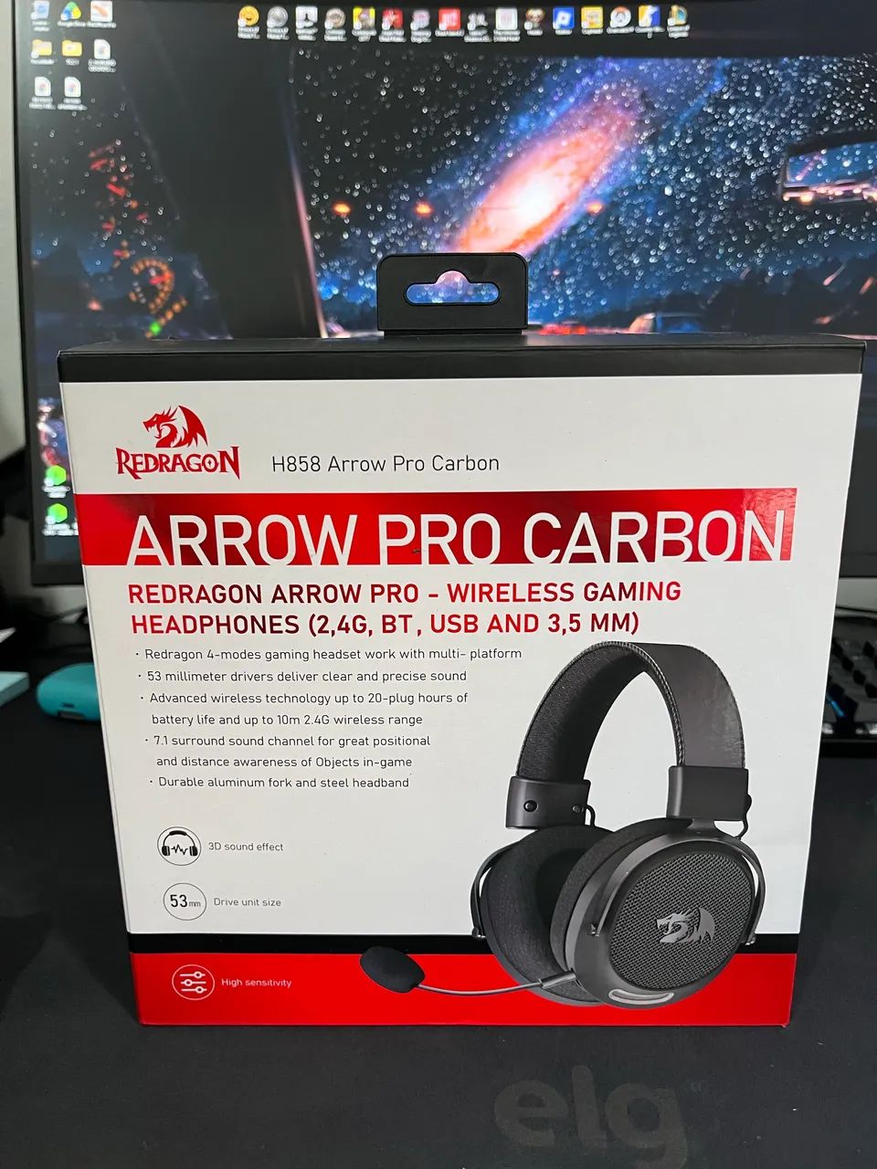 Hadset reddragon harrow pro h858 - Foto 2